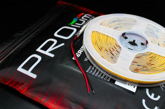 Світлодіодна LED стрічка PROLUM 24V СОВ 480 LED IP20 Series S Тепло-Білий 2800-3200K | Зображення 4