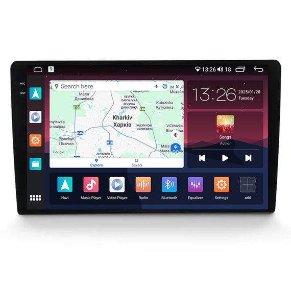 Автомагнітола серії QIV Q3+ 10 дюймів 2K 4/64 (10 дюймів 2K Qled 8core 7862 4/64 4G CarPlay/Android Auto)