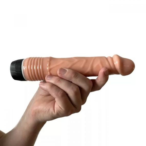 Реалістичний фалоімітатор WeLove RealFeel з мультишвидкісною вібрацією 19 см тілесний колір | Зображення 4