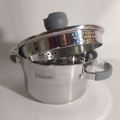 Каструля Maestro MR-3507-18, 2.4 л, 18 см, з нержавіючої сталі з кришкою, для всіх типів плит | Зображення 9