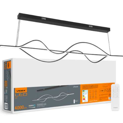 LED Світильник функціональний 80W VL-CLD-990-BK Videx