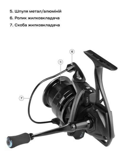 Котушка Brain Storm 5000 7+1BB | Зображення 8
