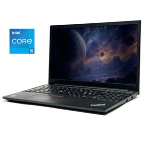 Ультрабук Lenovo ThinkPad E15 Gen 2 / 15.6" (1920x1080) IPS / Intel Core i5-1135G7 (4 (8) ядра по 2.4 - 4.2 GHz) / 8 GB DDR4 / 256 GB SSD / Intel Iris Xe Graphics / WebCam / Win 10 Pro б/в