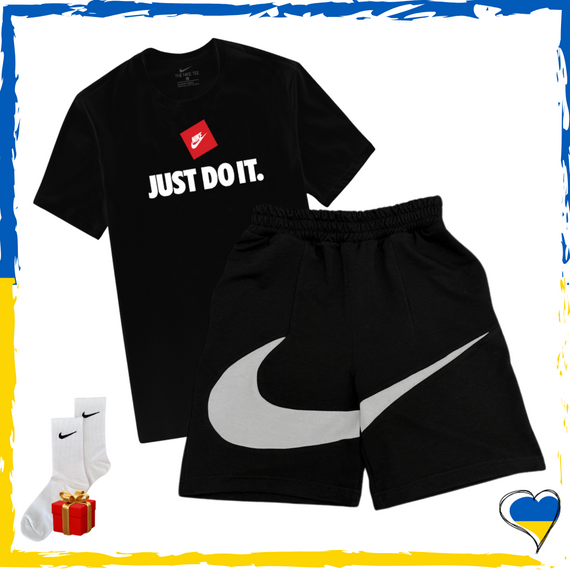 Комплект шорти Nike Big Swoosh та футболки 2шт Nike. Комплект Найк Біг Свуш XS/S | Зображення 4