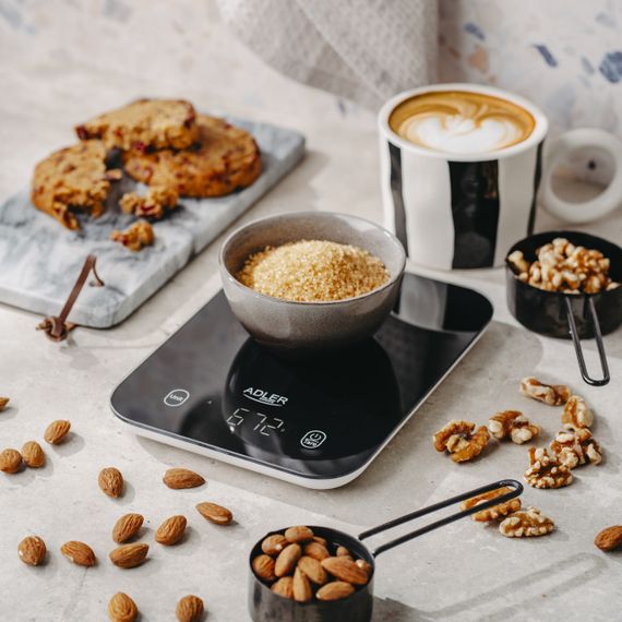 Ваги кухонні електронні Adler AD 3181 чорні до 10 кг зі скляною платформою | Зображення 6