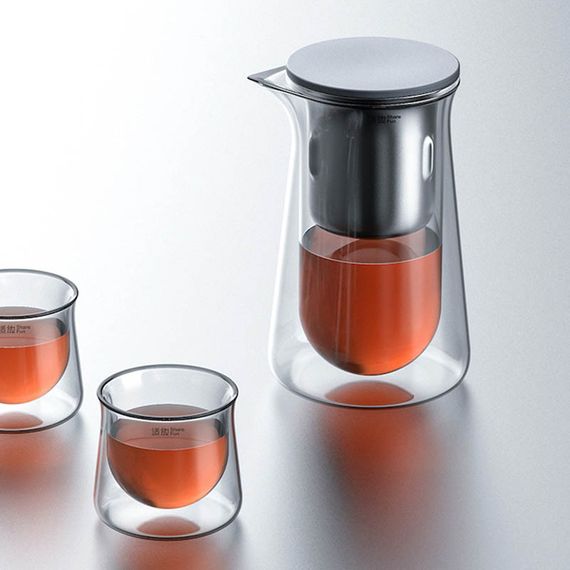 Чайник для заварювання TeaPot D-50 Press type 600ml Transparent | Зображення 7