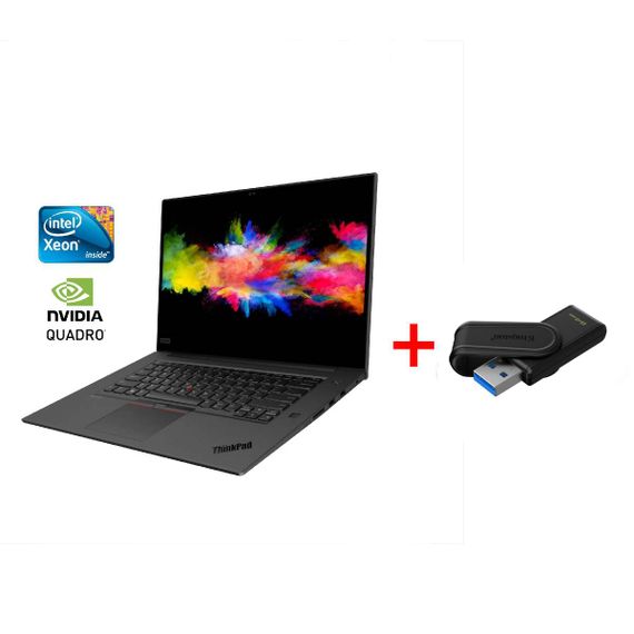Мобильная рабочая станция Lenovo ThinkPad P1 G3 / 15.6" (3840x2160) OLED Touch / Intel Xeon W-10855M (6 (12) ядер по 2.8 - 5.1 GHz) / 32 GB DDR4 / 512 GB SSD / nVidia Quadro T2000 Max-Q, 4 GB GDDR5, 128-bit / WebCam / Win 11 Pro б/в + Подарунок