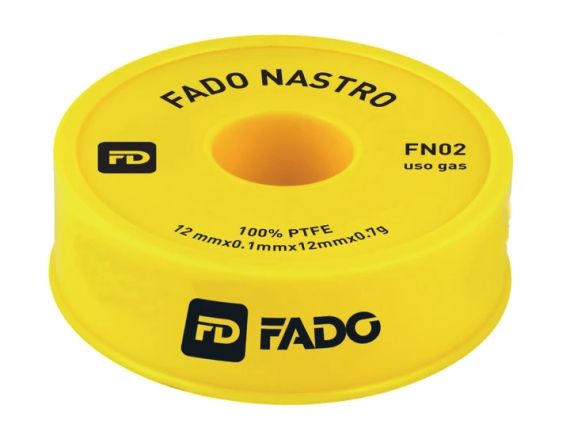 Фум-стрічка Nastro ГАЗ 12×10×0,075 мм, жовтий пластик