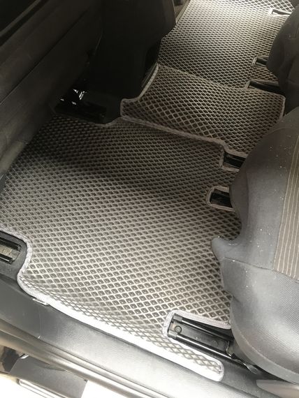 Поліуретанові килимки (2 ряду, EVA, чорні) для Volkswagen Sharan 2010-2024 рр | Зображення 4