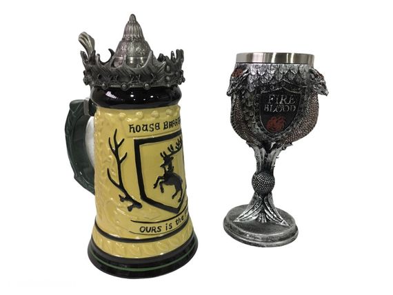 Набір Кухоль Game Of Thrones House Герб Баратеонів Гра Престолів Баратеони та Кубок Fire And Blood | Зображення 1