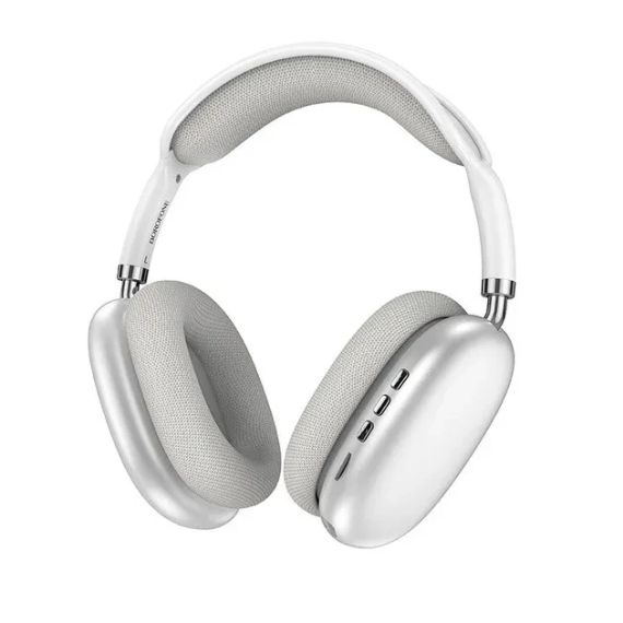 Навушники BOROFONE BO22 Plus Elegant BT headphones Silver