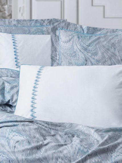 Комплект постільної білизни Cotton Box Elite Saten 200×220 Stilla Mavi | Зображення 1
