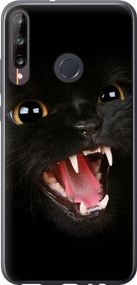 Чехол на Huawei P40 Lite E Чёрная кошка "932u-1875-17620"