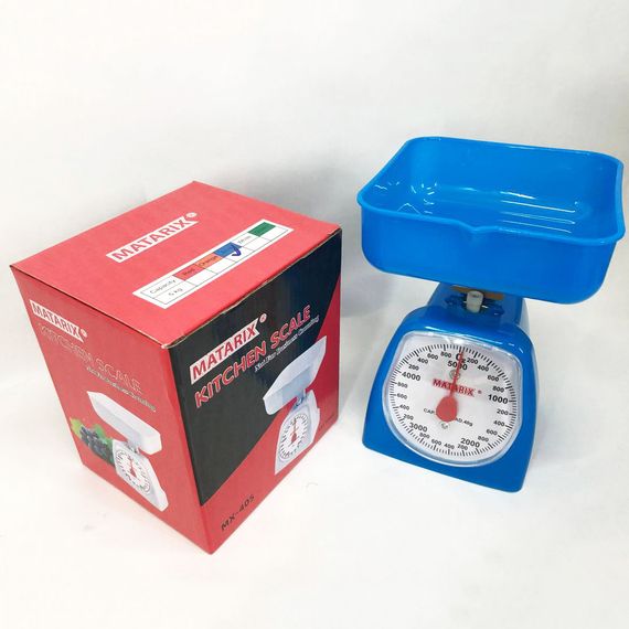 Весы для еды кухонные MATARIX MX-405 5 кг синие, Кулинарные весы для взвешивания еды HZ-41 | Зображення 4