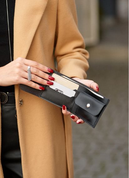 Жіночий гаманець Sambag SSH чорний 11 x 9 см (31111070) | Зображення 1