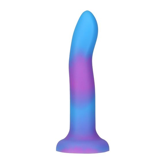 Фалоімітатор, що світиться в темряві, ADDICTION Rave 8″ Glow in the Dark Dildo Blue Purple, 20,3 см Sex Aura