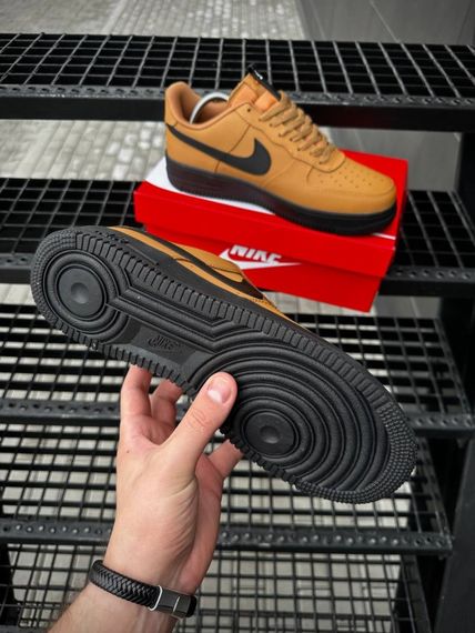 Кросівки Nike Air Force (camel, шкіра ліцензія) | Зображення 1