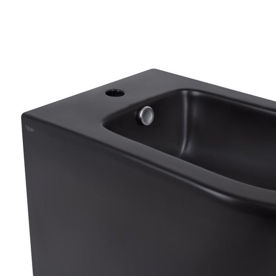 Биде напольное Qtap Scorpio 530x360x395 Matt black QT14441003CMB | Зображення 4