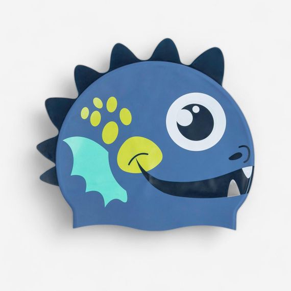 Шапочка для плавання силіконова дракон - One Size