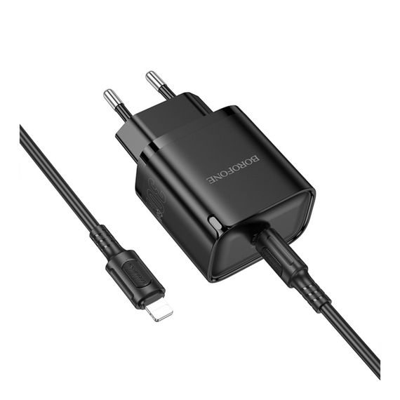 Мережевий зарядний пристрій Borofone BA84A 1 USB-C PD/QC 30 W + Type-C to Lightning | Зображення 5
