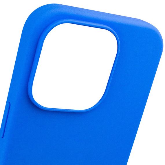 Чехол Silicone Case Full Protective (AA) NO LOGO для Apple iPhone 16 Pro Max (6.9") Синий / Capri Blue | Зображення 5
