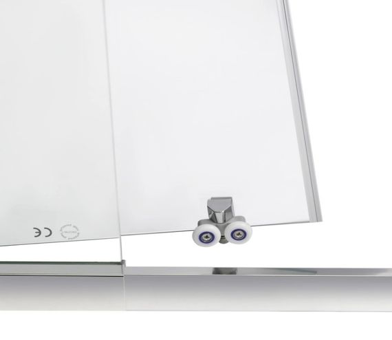 Душові двері в нішу Qtap Taurus CRM209-1.C6 90-100x200 см, скло Clear 6 мм, покриття CalcLess (TAUCRM2091C6) | Зображення 3