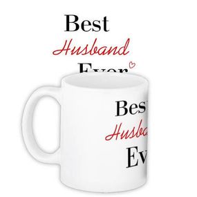 Чашка з принтом Best husband ever 330 мл (KR_PAR016)