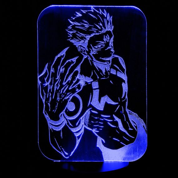 Акриловый светильник-ночник Юдзи Итадори синий tty-n000258