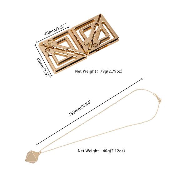 Затискачі для сосків з важкою підвіскою LOCKINK Adjustable Nipple Clamps with Heavy Pendant - Golden | Зображення 9