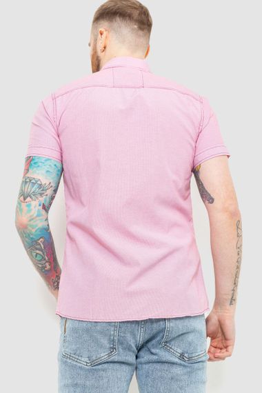 Сорочка чоловіча смужка, колір рожевий, 186R1429 | Зображення 3