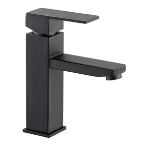 Смеситель для умывальника Mixxus KUB-001 черный (с нерж. стали) (MI2810)