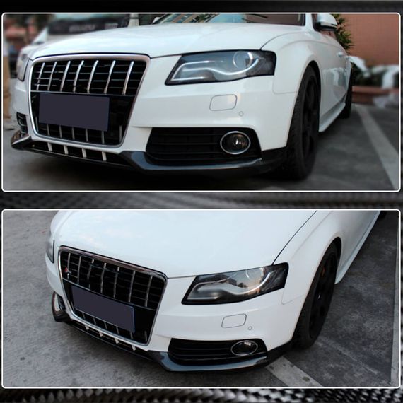 Накладки на передній бампер Flap (для Base 2007-2011, Карбон) для Ауди A4 B8 рр | Зображення 3