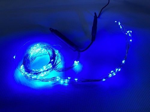 Светодиодная гирлянда Пучок-Роса 200LED 10 линий по 2м синий | Зображення 1