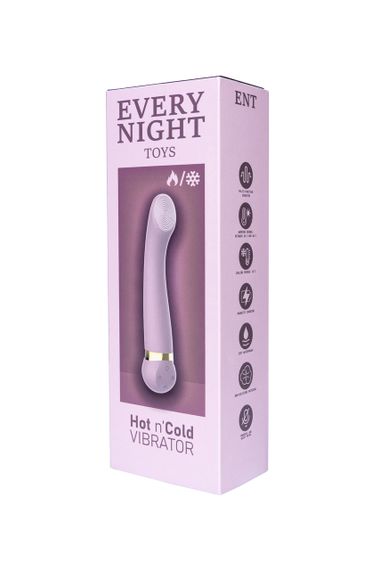 Вибратор з охолодженням та підігрівом Every Night Toys для точки G, бузковий Sex Aura | Зображення 3