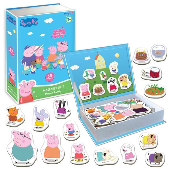 Набор магнитов "Магнитная история Семья Пеппы" МЕ 5031-15, 68 магнитных деталей