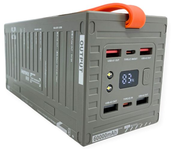 Power Bank 60000 mAh 22,5 W Remax RPP-609 реальна ємність, швидка зарядка, зовнішній акумулятор павербанк | Зображення 1