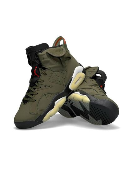 Кросівки  Air Jordan Retro 6 Trav1is Sco1tt ‘Olive’ 42 26.5 | Зображення 3