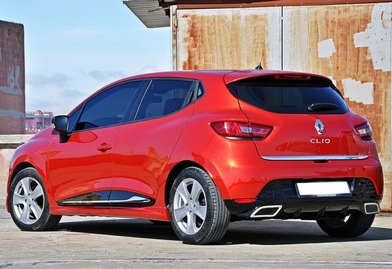 Задній дифузор DPT V-2 (чорний глянець) для Renault Clio IV 2012-2019 рр | Зображення 2