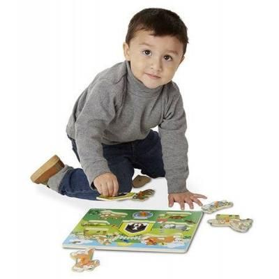 Розвиваюча іграшка Melissa&amp;Doug Рамка-вкладиш Домашні тварини 8 ел (MD19053) | Зображення 3