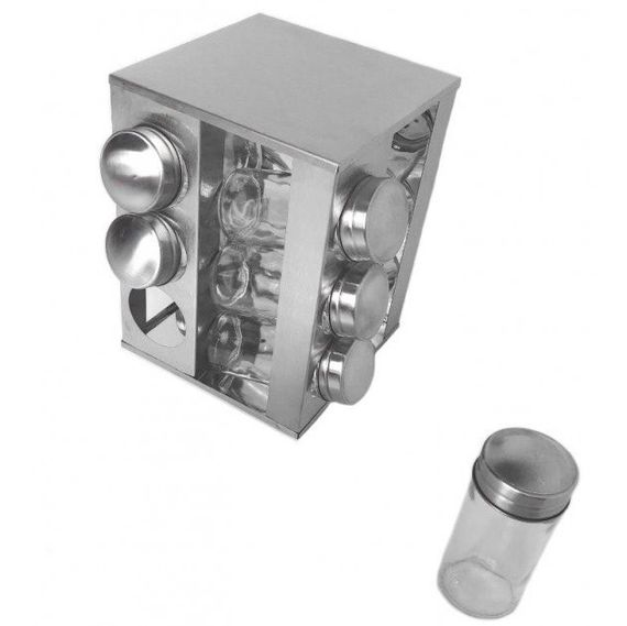 Набір ємностей для спецій на основі UNIQUE 12 в 1 Квадрат Органайзер для приправ | Зображення 2