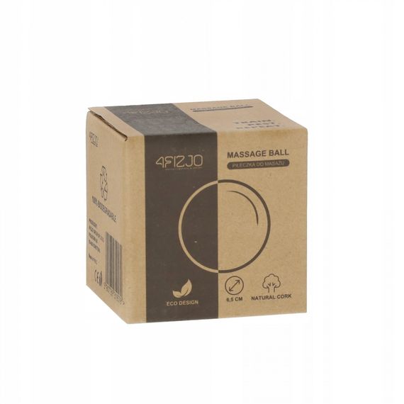 Масажний м'яч 4FIZJO Lacrosse Ball Cork 6.5 см 4FJ0567 (P-5907739319579) | Зображення 1