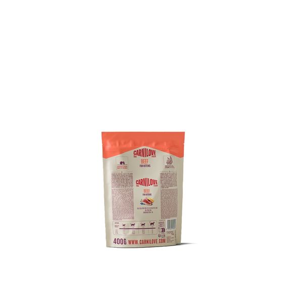 Корм сухий Carnilove True Fresh Beef Kitten для кошенят яловичина 400 г | Зображення 1