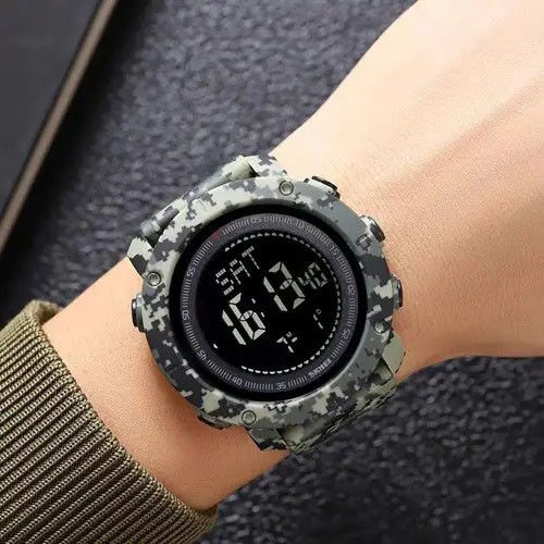 Часы водонепроницаемые и противоударные, Мужские часы с официальной гарантией спортивные спорт CA-23 | Зображення 3