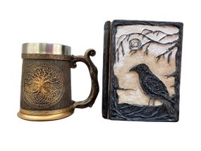 Подарунковий набір Кухоль 3D Друїд Ігграсиль і Блокнот 3D «Тінь Ворона»