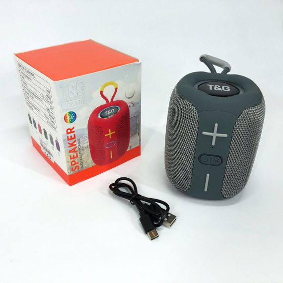 Портативная Bluetooth колонка TG658 8W с RGB подсветкой. TS-923 Цвет: серый | Зображення 2
