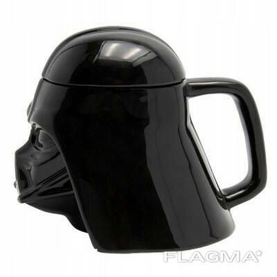 Чашка Бокал Кружка Пластиковая Star Wars 3D Plastic Дарт Вейдер (Черная) | Зображення 3