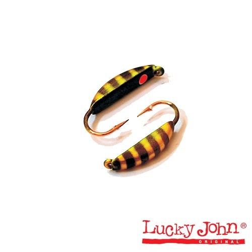 Блешня вольфрам. Lucky John Супер Банан фарбована з петель.. 4 мм. 0.85г