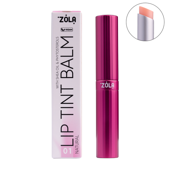 Відтінковий бальзам для губ ZOLA Lip Tint Balm - 01 Natural (3 g)