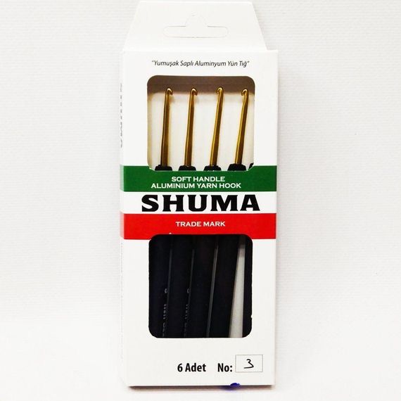 Гачок для в'язання SHUMA #3 з м'якою ручкою | Зображення 3