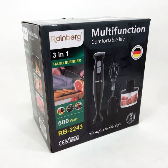 Ергономічний блендер для кухні Rainberg, Занурювальні блендери для дому, Блендер з легким керуванням HT-95 | Зображення 2